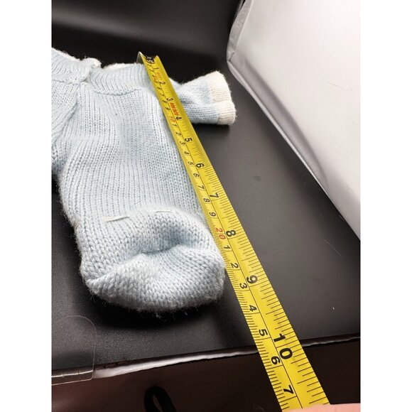 CPK Cabbage Patch Kids Vtg Baby Bean Butt BBB Blue Knit Sleeper Outfit RARE-1 - Picture 9 of 13